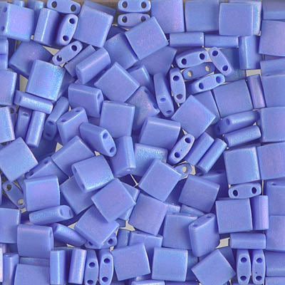 Close up of Miyuki Tila beads.