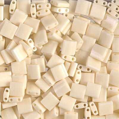 Close up of Miyuki Tila beads