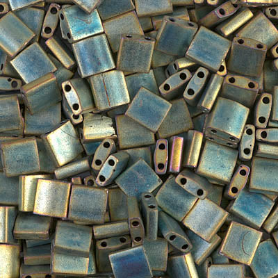 Close up of Miyuki Tila beads