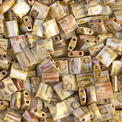 Close up of Miyuki Tila beads