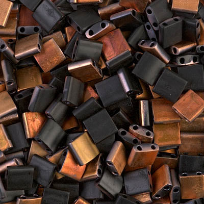 Close up of Miyuki Tila beads